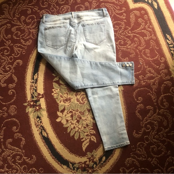 One 5 One Ankle Cropped Jeans with Slim Fit buttons bottom-size16-summertime - Picture 10 of 10